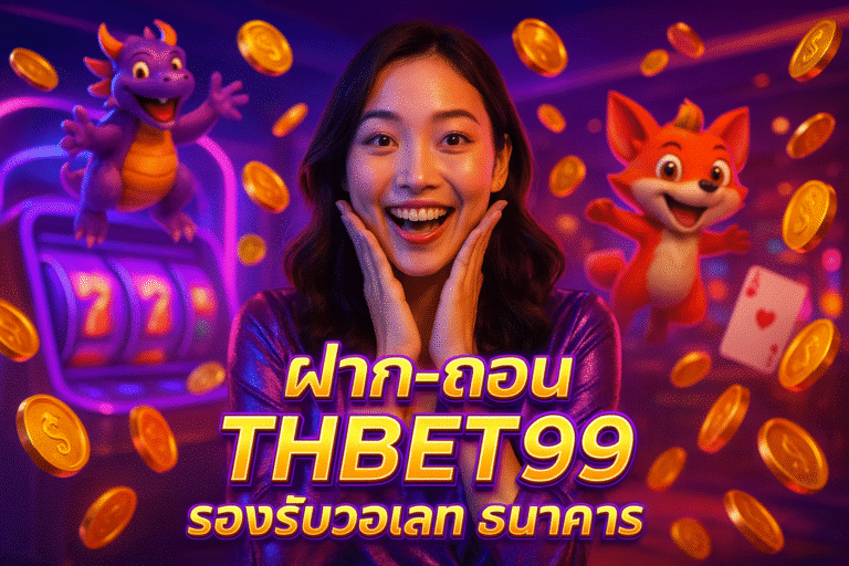 ฝาก-ถอน THBET99 รองรับวอเลท ธนาคาร