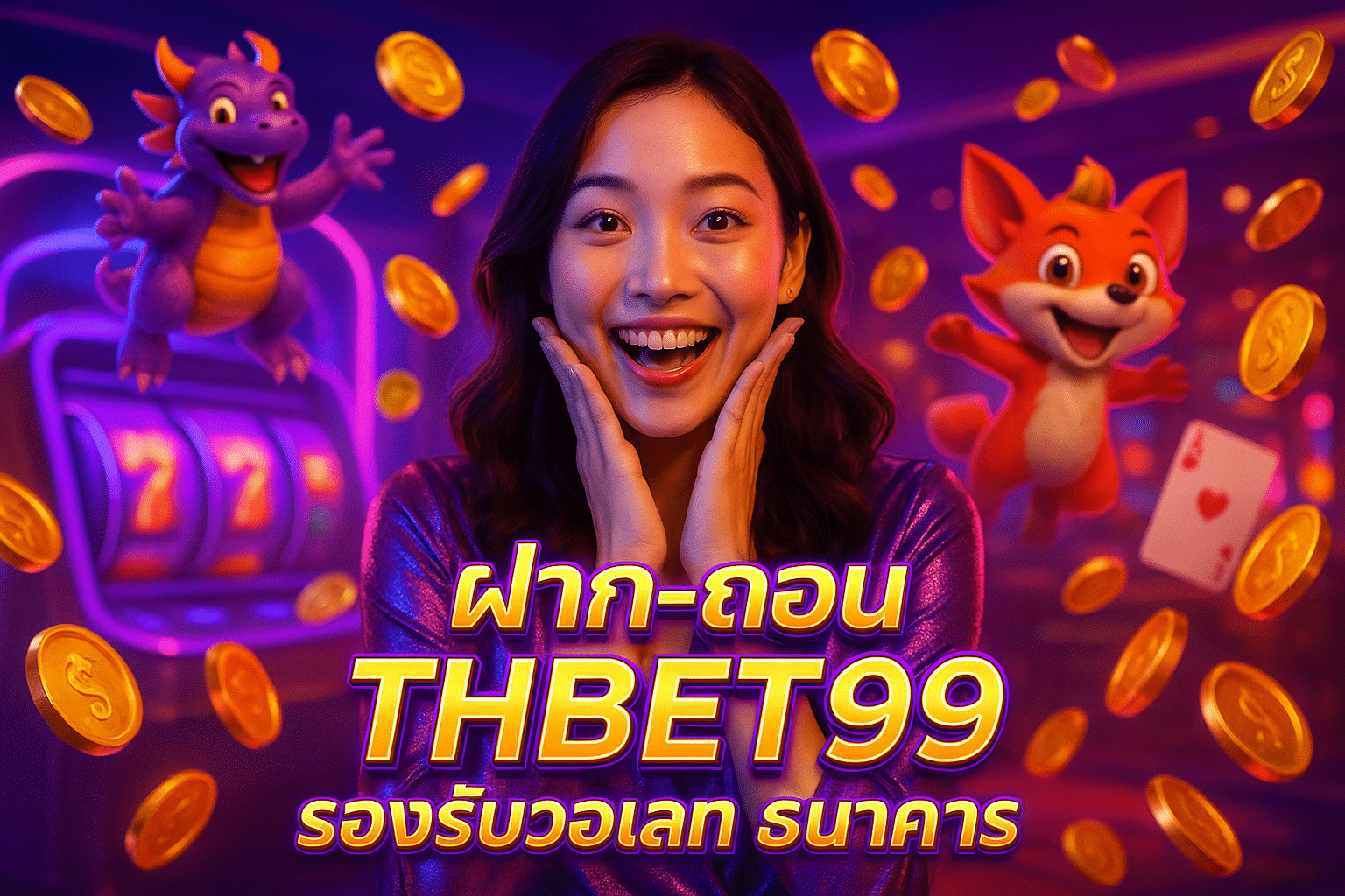 ฝาก-ถอน THBET99 รองรับวอเลท ธนาคาร